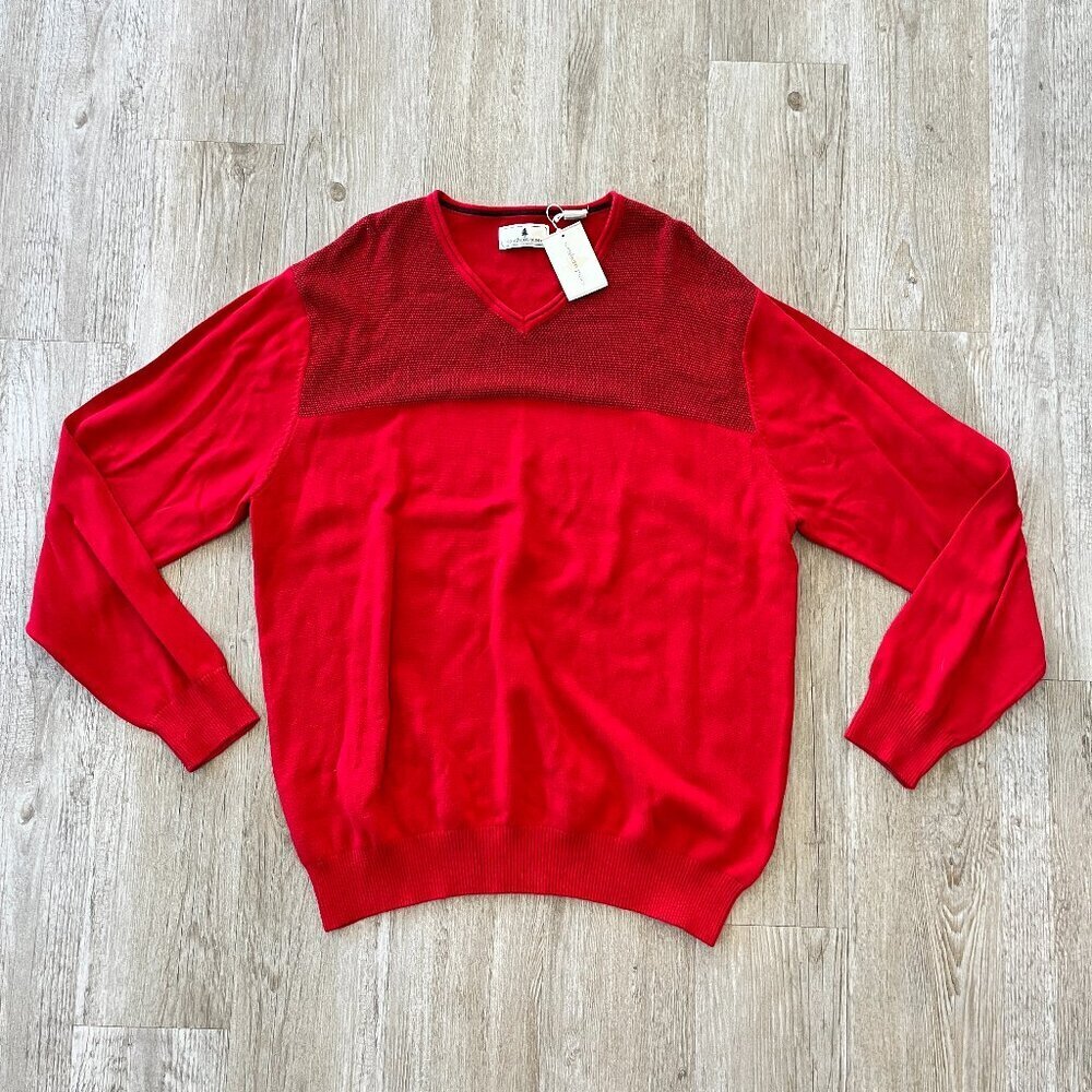 Mens NWT Southern Pines Red Sweater - XL